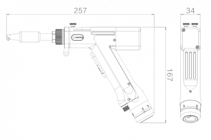 Изображение Пистолет для лазерной сварки SUP23T (4 в 1) №7844 